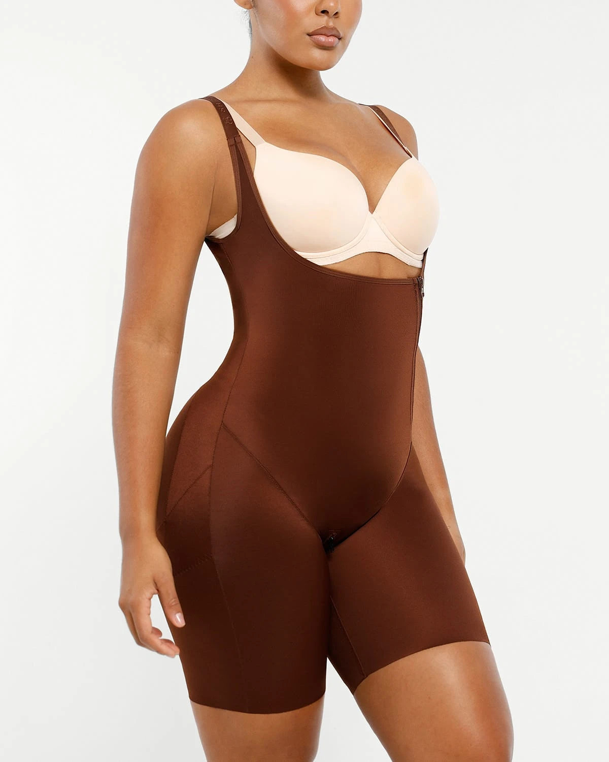 AirSlim® Open Bust Butt Lifting Full Bodysuit Shapewear - Tummy Control Waist Trainer for Women | Perfect for Wedding, Party & Everyday Wear