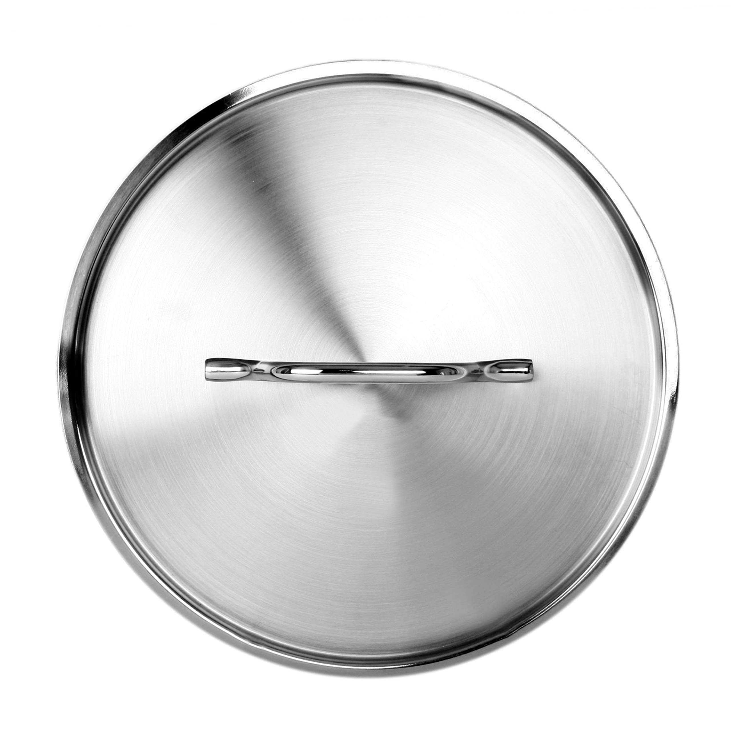 Thunder Group 12-Quart Stainless Steel Pasta Cooker Lid - Durable Replacement Cover for Commercial Kitchen & Home Cooking