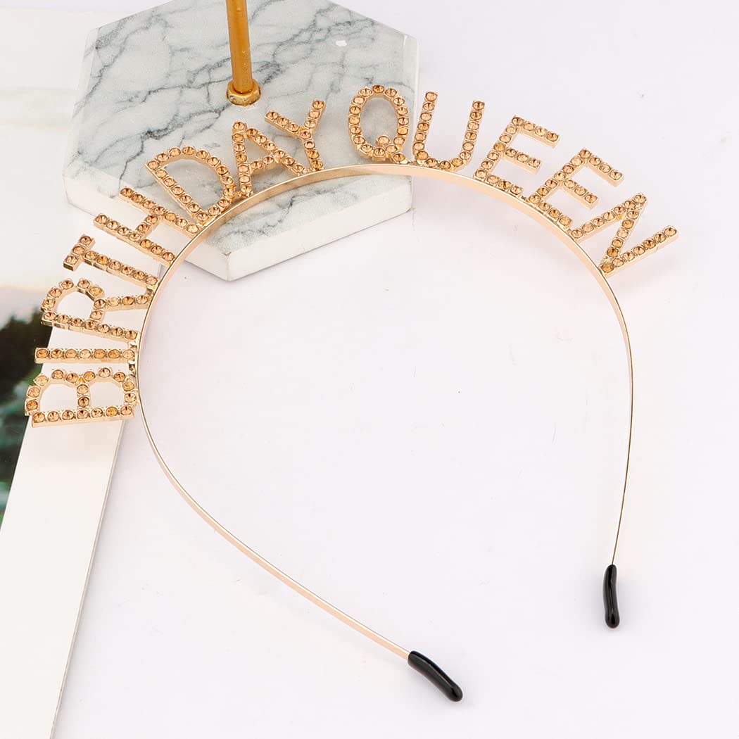 Gold & Light Yellow Rhinestone Birthday Crown for Women & Girls - Queen Tiara Headband with Sparkling Crystals - Perfect for Birthday Parties, Princess Themed Events & Special Occasions