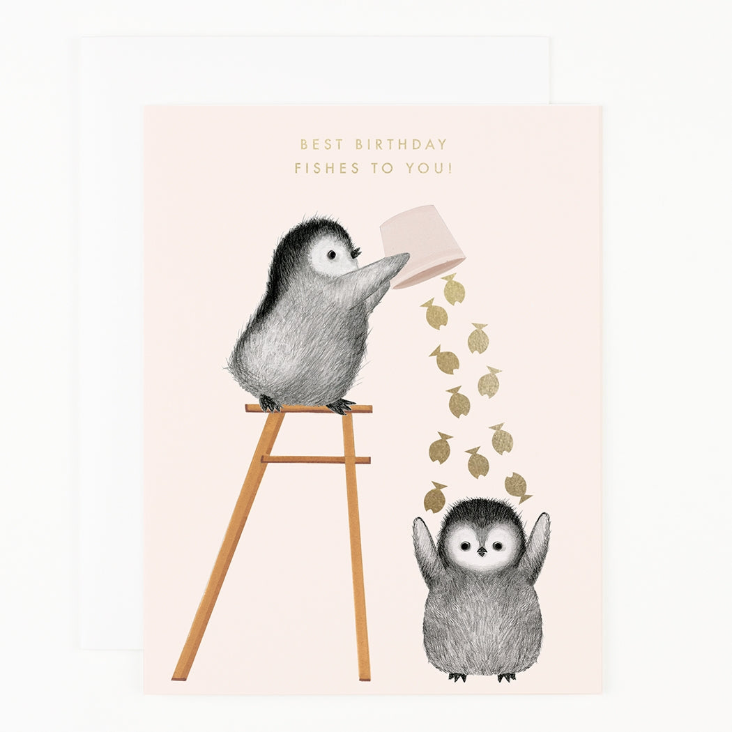 Best Birthday Fishes Greeting Card - Funny Fish-Themed Birthday Card for Friends & Family - Perfect for Birthdays, Anniversaries & Special Occasions