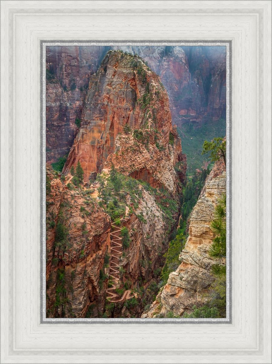 Angels Landing by Julie Kerr - Stunning Landscape Art Print for Home & Office Decor | Perfect for Living Rooms, Bedrooms, and Gifts