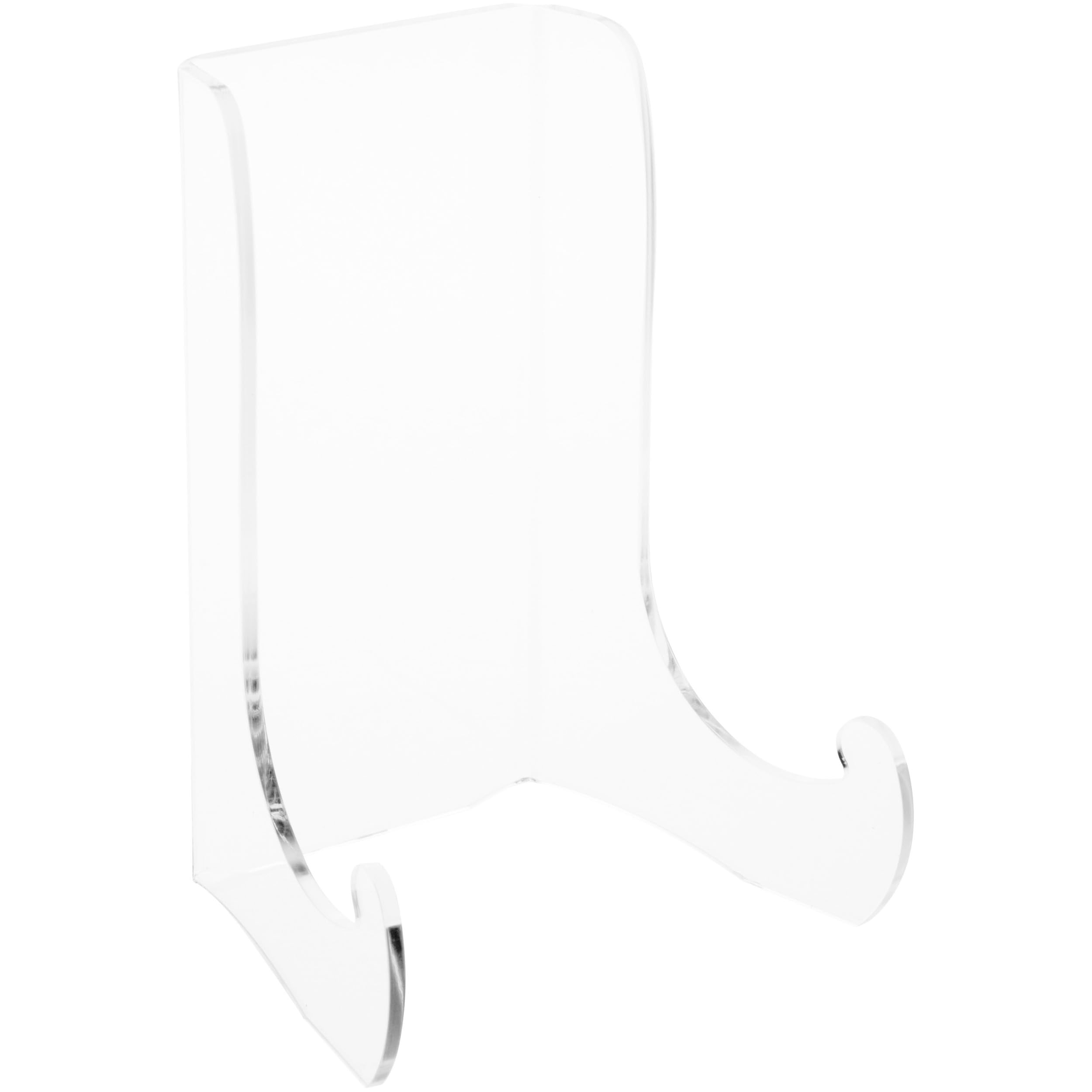 Clear Acrylic Flat Back Easel with Shallow Support Ledges - 6
