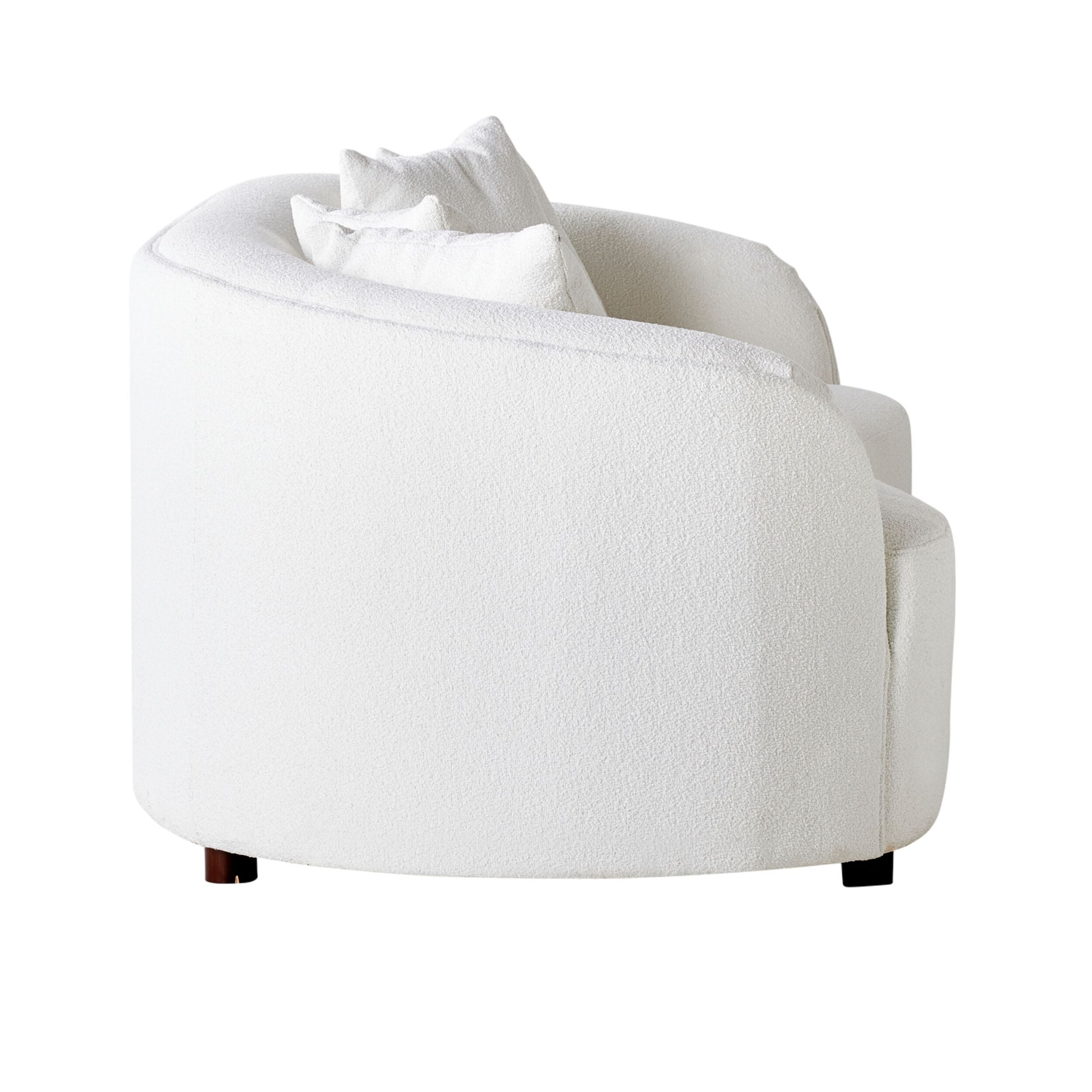 Alessa 3-Seater Sofa in Cloud White - Modern Living Room Furniture for Small Spaces & Apartments | Perfect for Relaxing, Entertaining & Family Gatherings