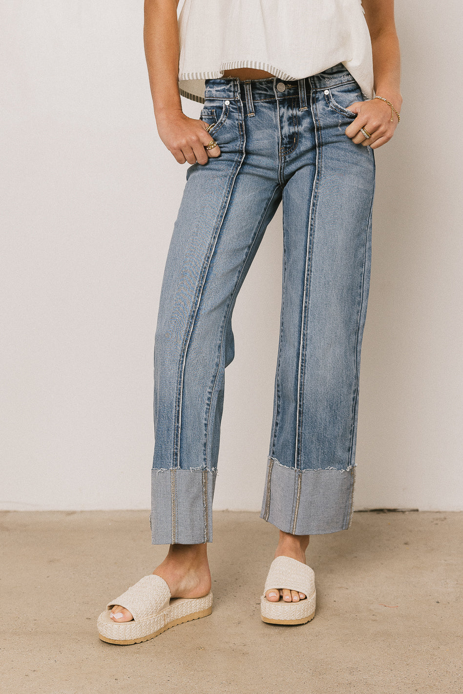 Kenneth Straight Leg Jeans for Women - Classic Comfort Denim Pants - Perfect for Casual Wear, Office & Everyday Outfits