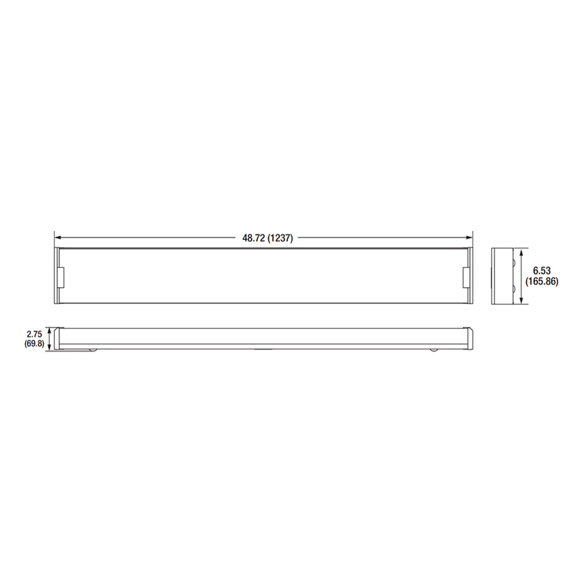 4ft LED Tube Ready Wrap Fixture - 2 Lamps Type B T8 Ballast Free with Prismatic Lens - Energy Efficient Lighting for Garages, Warehouses & Commercial Spaces
