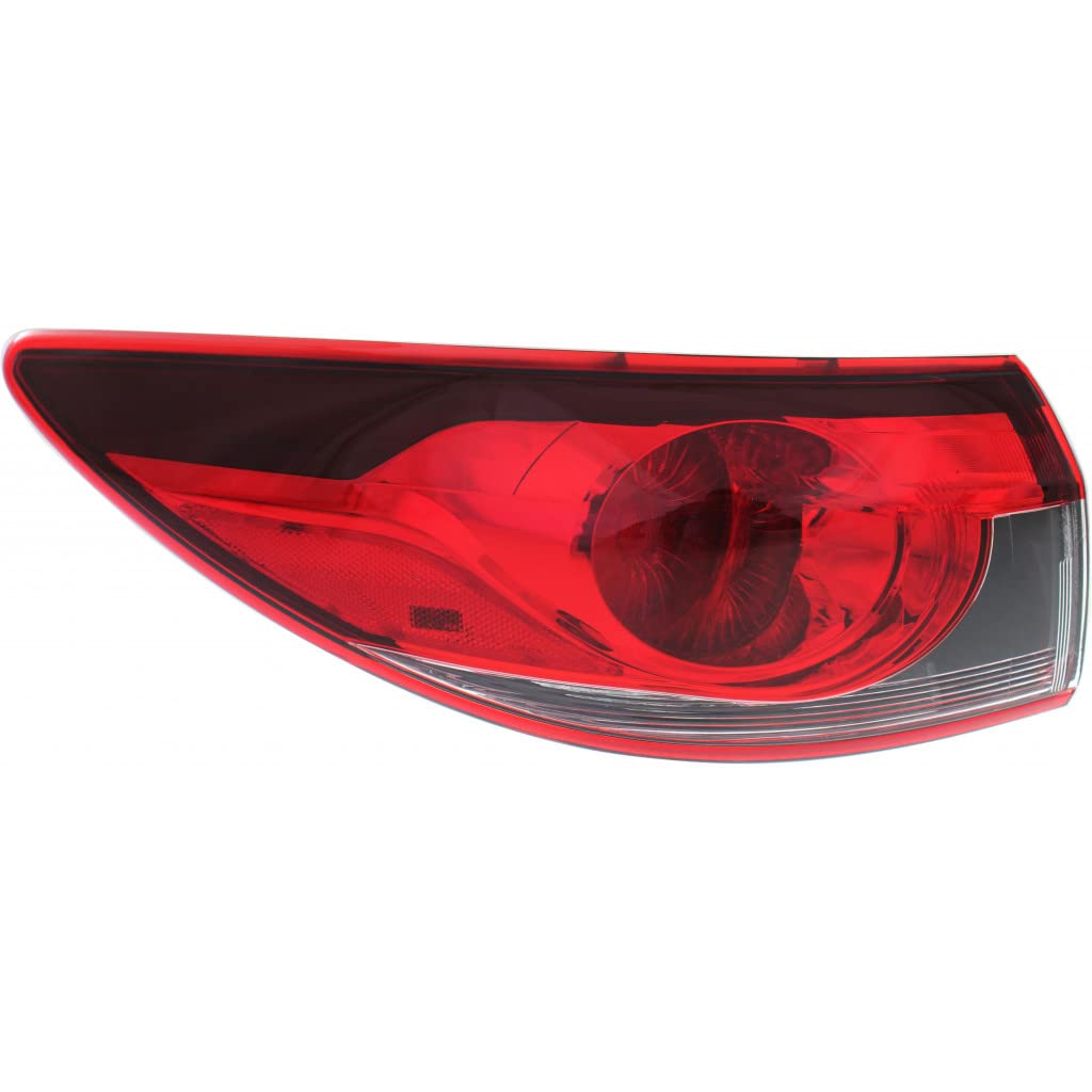 Mazda 6 2014-2017 Driver Side Tail Light Assembly - CAPA Certified Replacement for MA2804113 & MA2804113C (GJR951160A) - Outer Bulb Type - Perfect for Night Driving & Enhanced Vehicle Safety