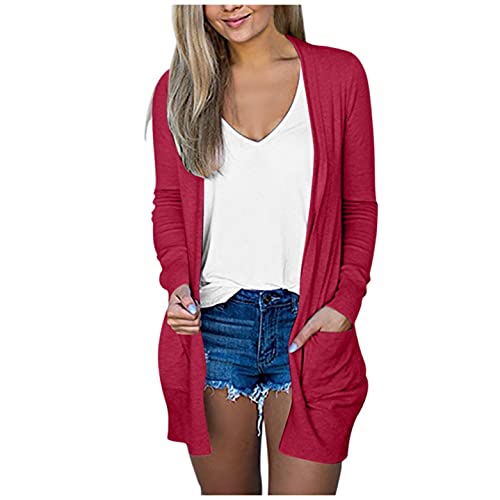 Women's Lightweight Cardigan Sweater - Long Sleeve Casual Pullover with Pumpkin Design | Cute Fall Fashion Top for Work, Dates & Cozy Home Wear