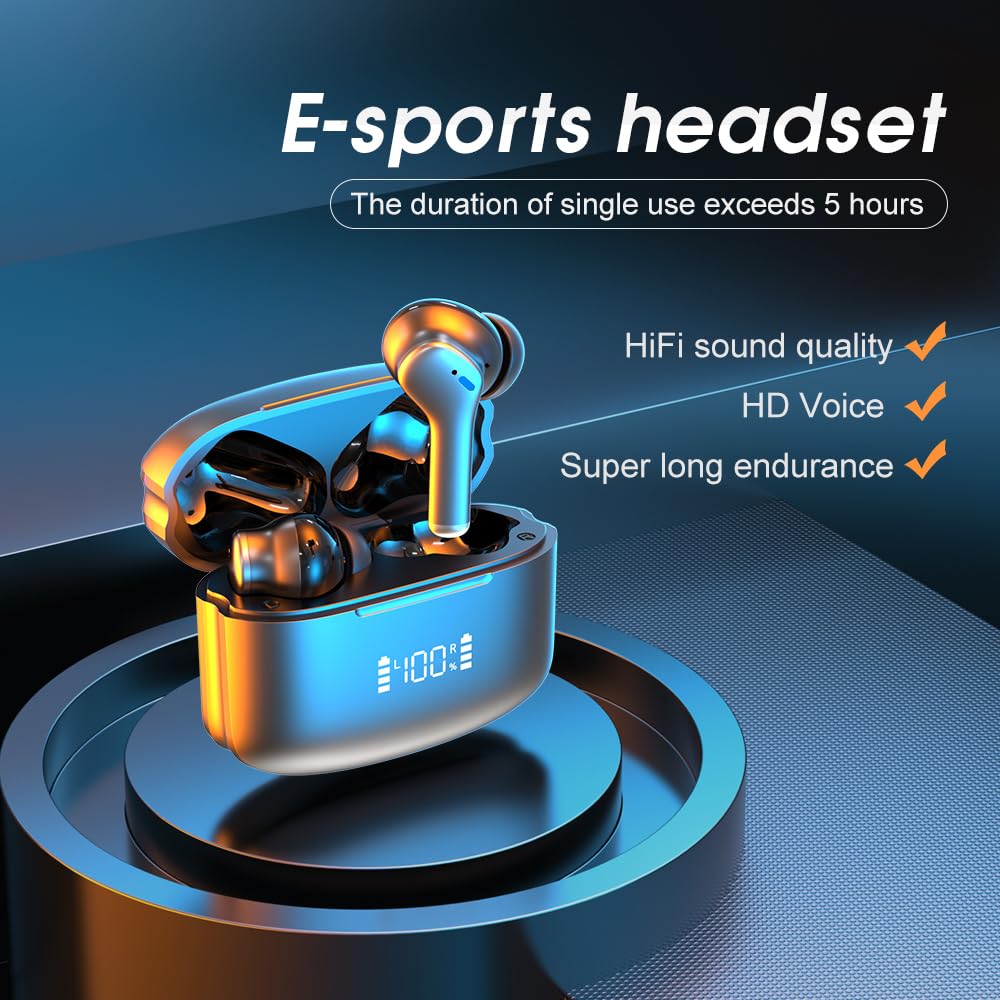 Leoxol Wireless Earbuds Bluetooth 5.3 with ANC, 36H Playtime - Perfect for Workouts & Commuting