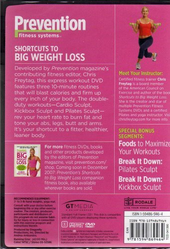 Effective Shortcuts to Big Weight Loss - 2008 Prevention Fitness Systems Guide for Fast Results | Perfect for Home Workouts & Fitness Routines