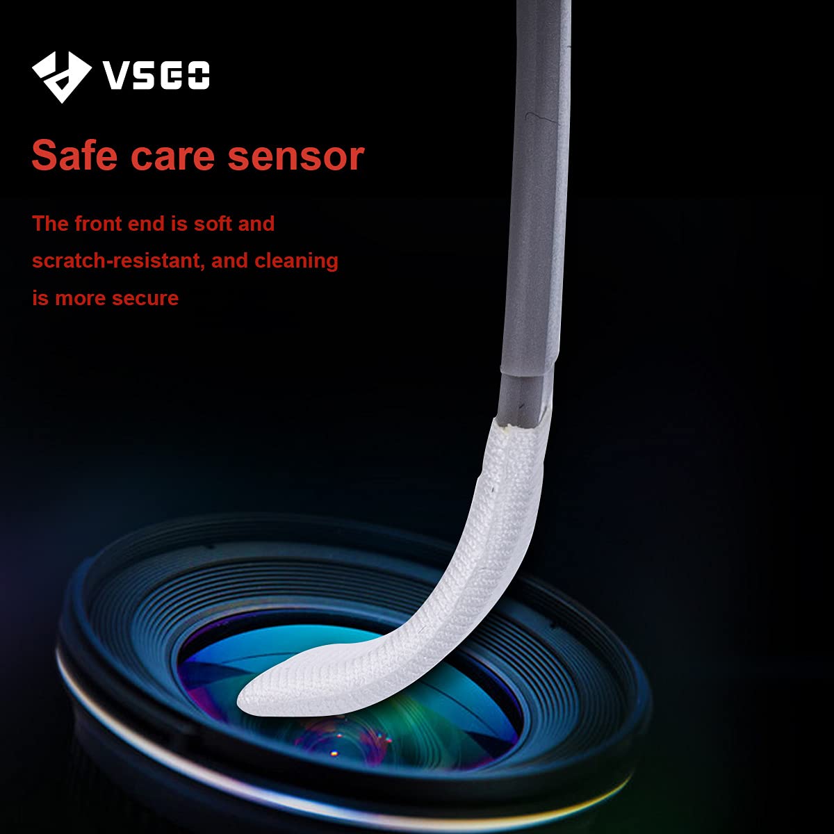 VSGO 34mm CMOS Sensor Cleaning Kit for Mirrorless & Medium Format Cameras - 12 Swabs & 10ml Cleaner (VS-S04E) | Professional Camera Maintenance for DSLR, Mirrorless & Digital Cameras