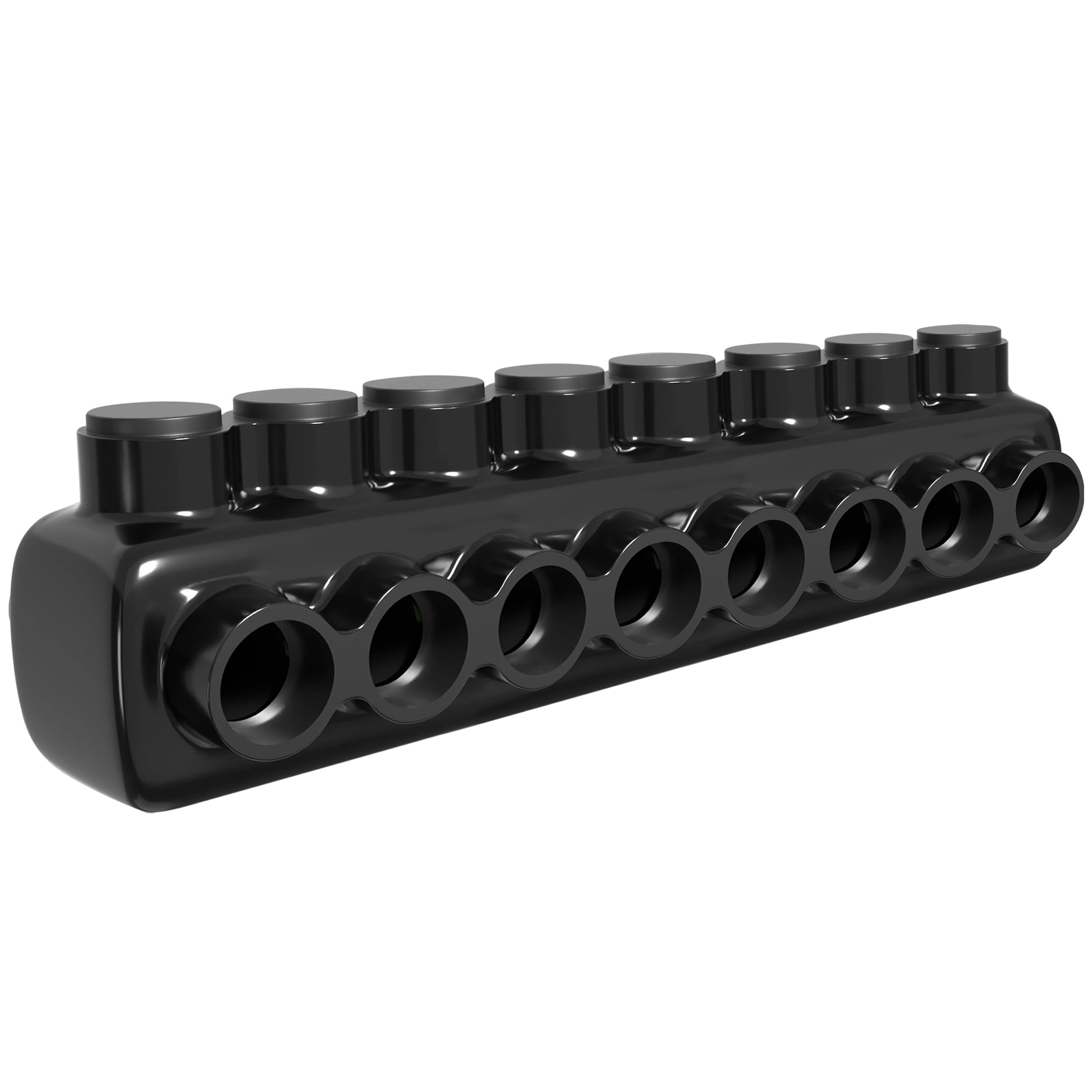 OHLECTRIC 8-Port Insulated Wire Connector for 4-14 AWG Wires, Single Side Entry with 5/32