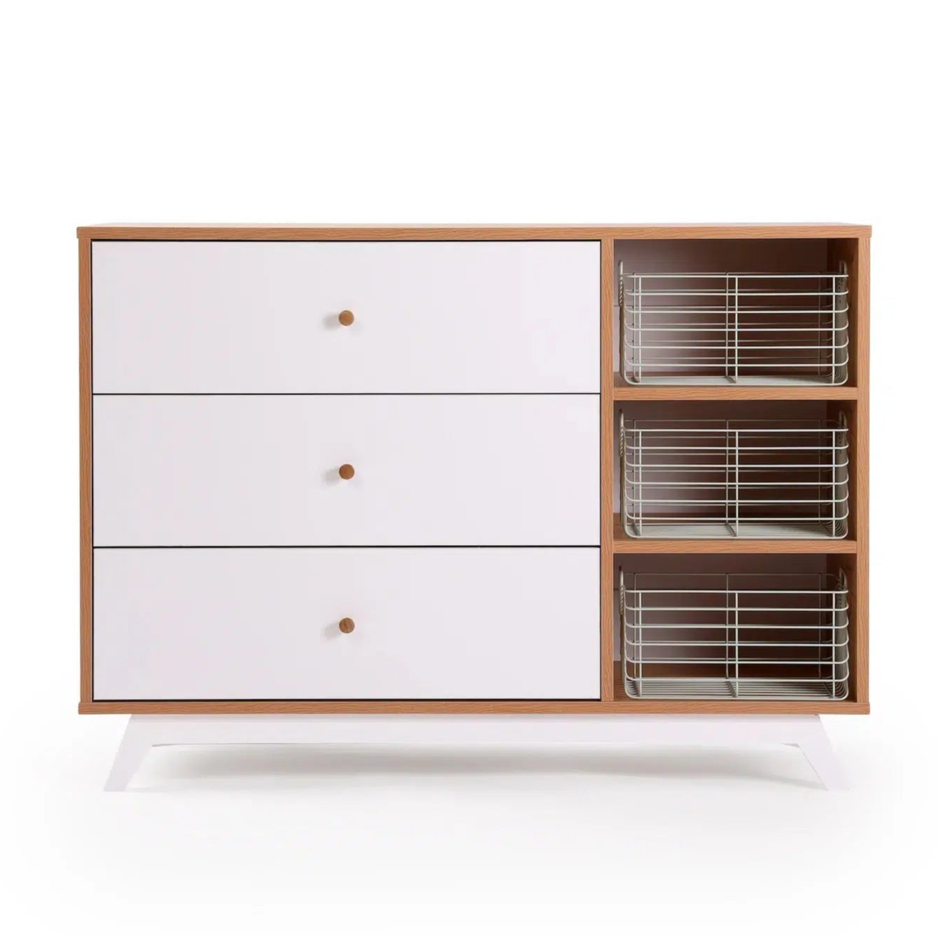 Stylish Dadada Central Park Dresser - Modern Wooden Chest of Drawers for Bedroom & Living Room Storage | Perfect for Organizing Clothes, Linens & Home Decor