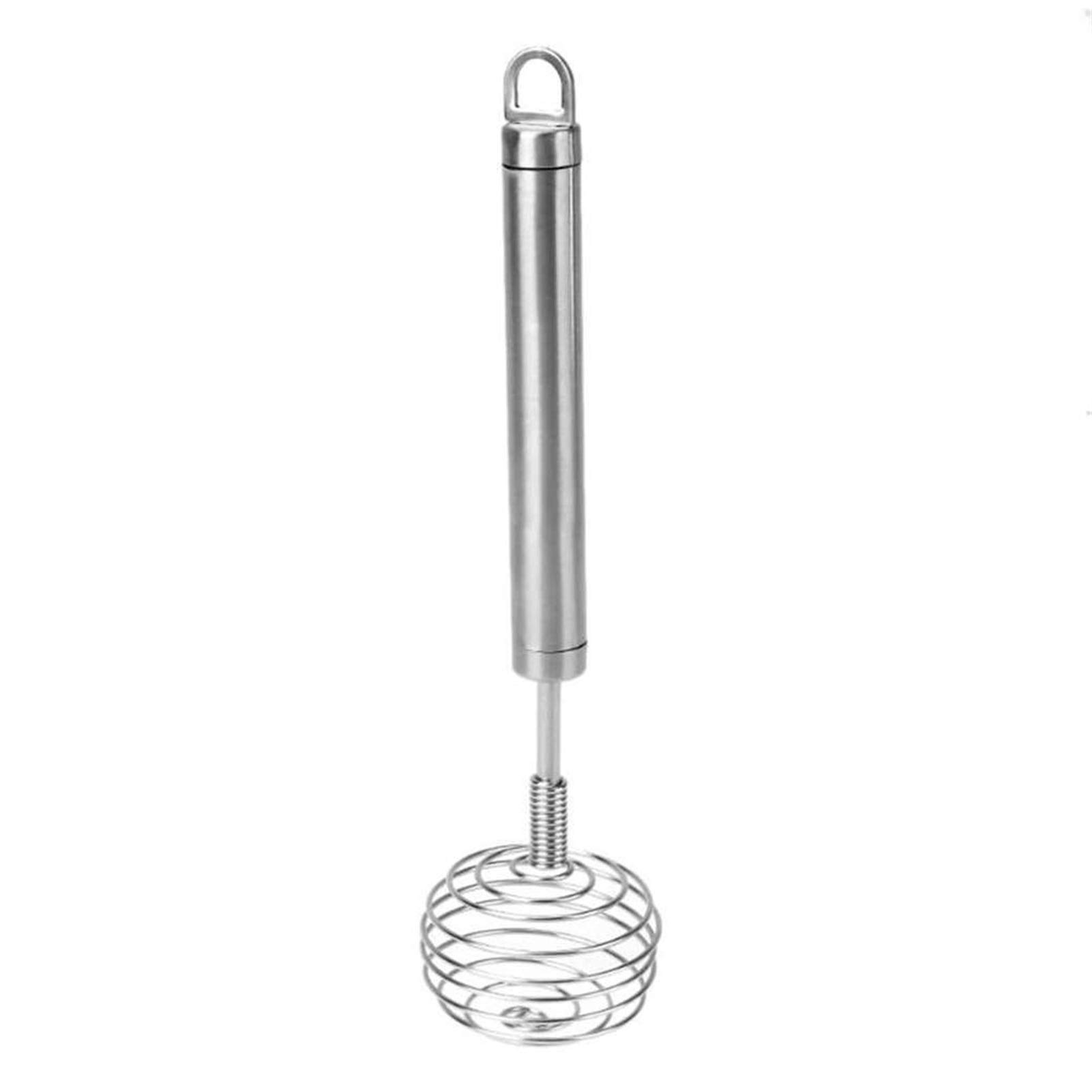 Stainless Steel Manual Egg Beater Whisk - Self Turning Hand Blender for Mixing, Whisking & Beating Eggs, Cream & Batter - Perfect Kitchen Tool for Baking, Cooking & DIY Desserts