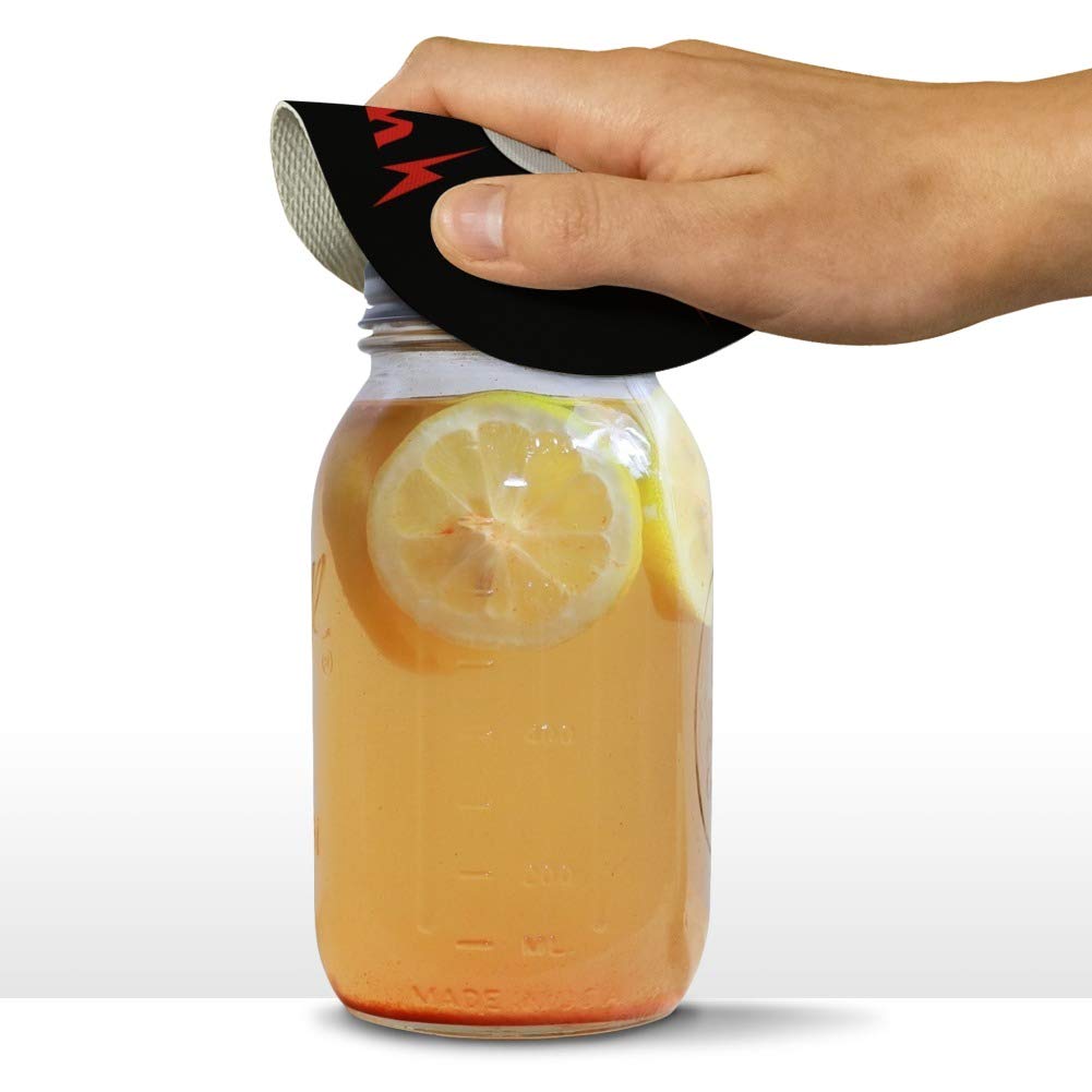 Funny Rock 'n' Roll Non-Slip Rubber Jar Opener - Kitchen Grip Tool for Tight Lids, Mason Jars & Pickle Containers - Perfect for Home Cooking, Canning & Food Storage