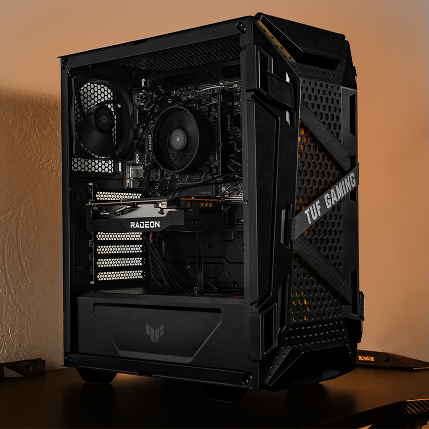 ASUS TUF Gaming PC - AMD Ryzen 7 8700F, Radeon RX 7600, 32GB DDR5 RAM, 1TB SSD, WiFi - Ultimate Gaming & Streaming Desktop for Esports, VR & 4K Gaming