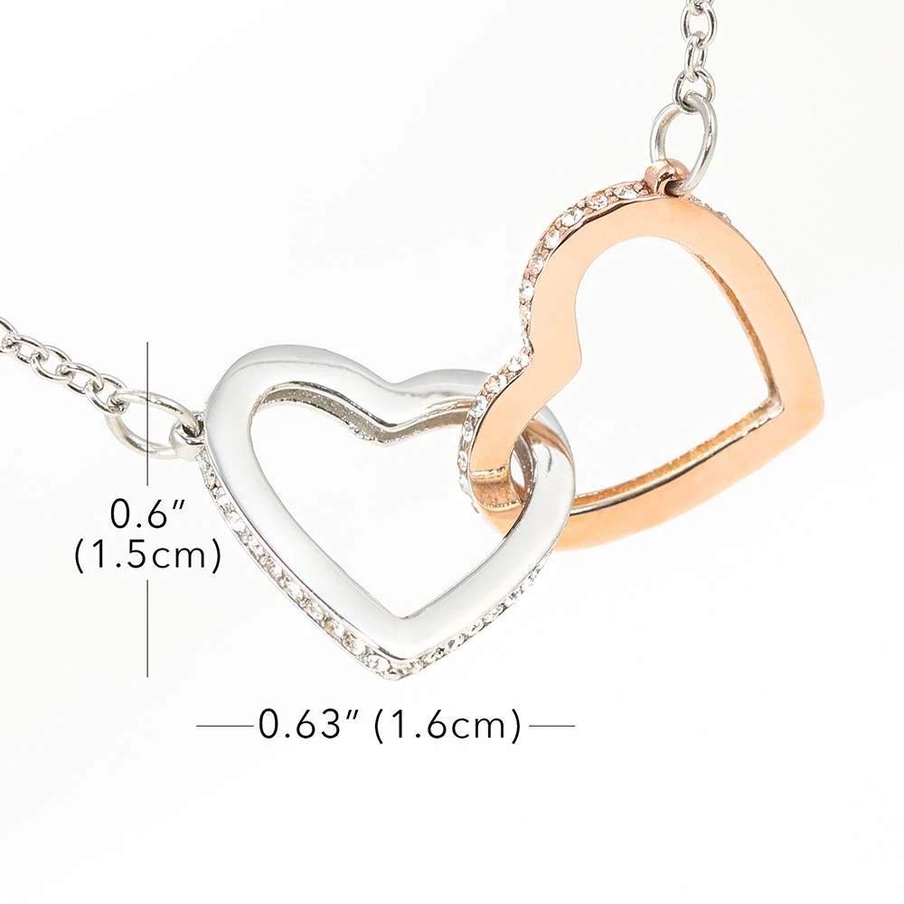 Best Friend Interlocking Hearts Necklace - Perfect Gift for Granddaughter, Symbol of Eternal Bond, Ideal for Birthdays, Graduations & Special Occasions