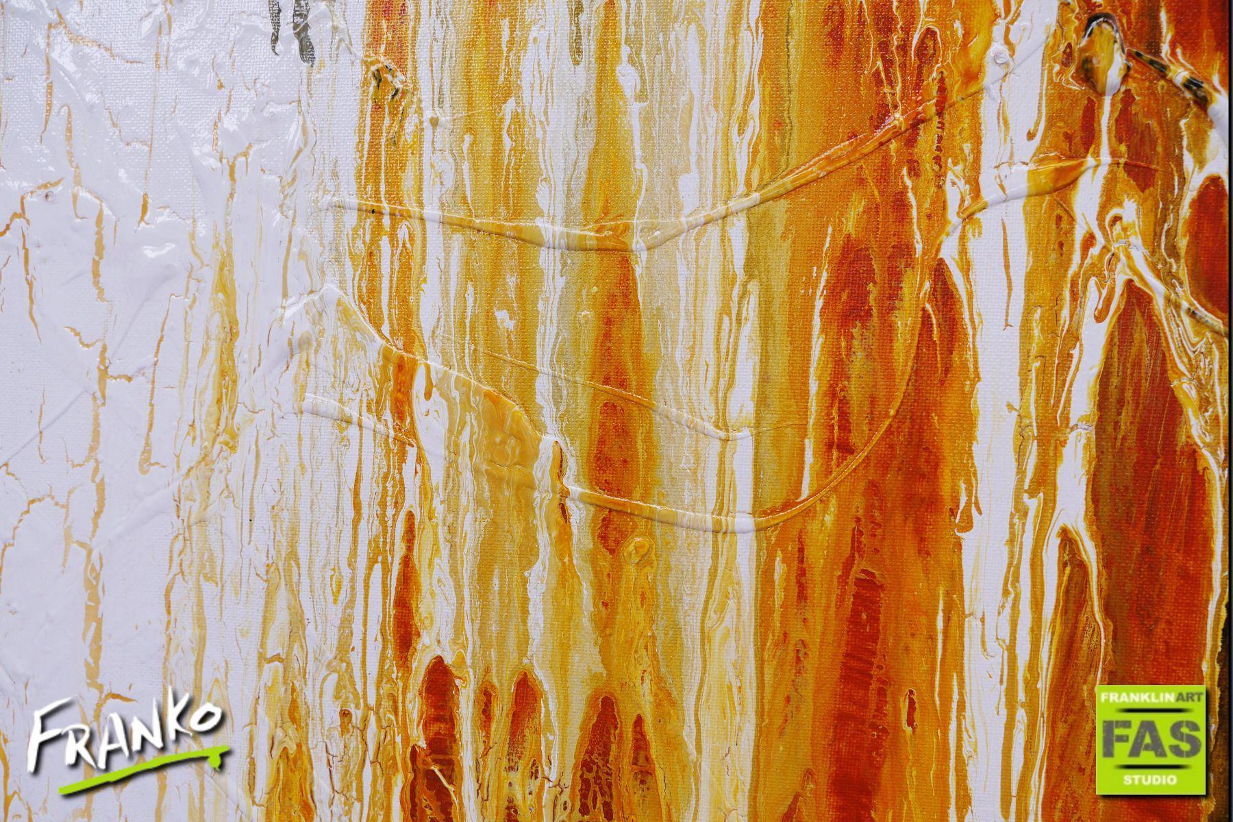 Australian Sienna Depths 75cm x 100cm Abstract Wall Art Painting - Modern Home Decor for Living Room, Bedroom & Office