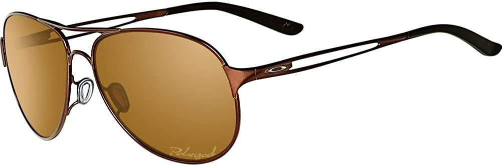 Oakley Women's Oo4054 Caveat Aviator Sunglasses - Polarized UV Protection, Lightweight Metal Frame for Driving, Travel & Outdoor Activities