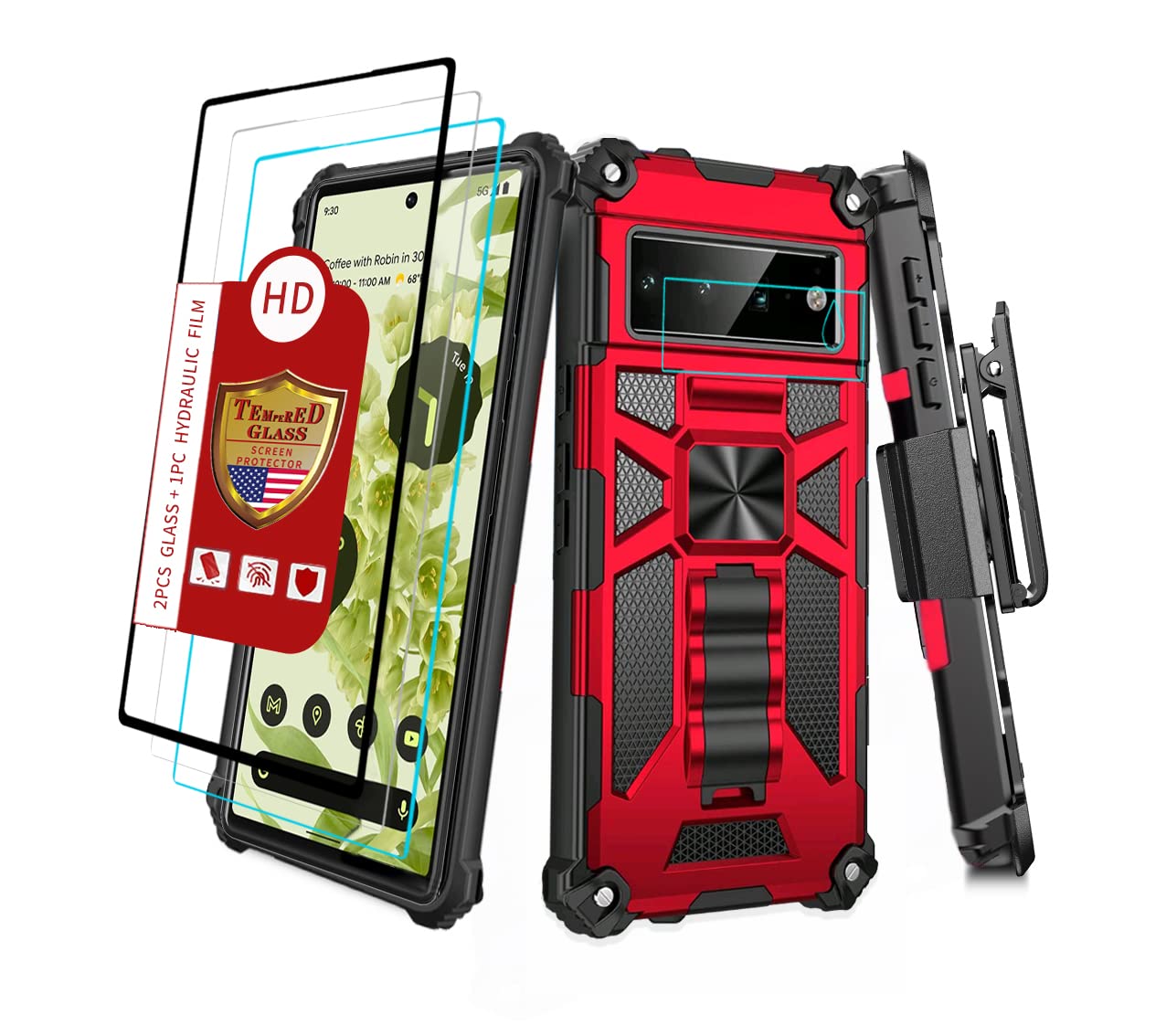 Camouflage Shockproof Phone Case for Men & Women - Durable Protective Cover (Red) | Perfect for Outdoor Adventures, Hiking, and Daily Use