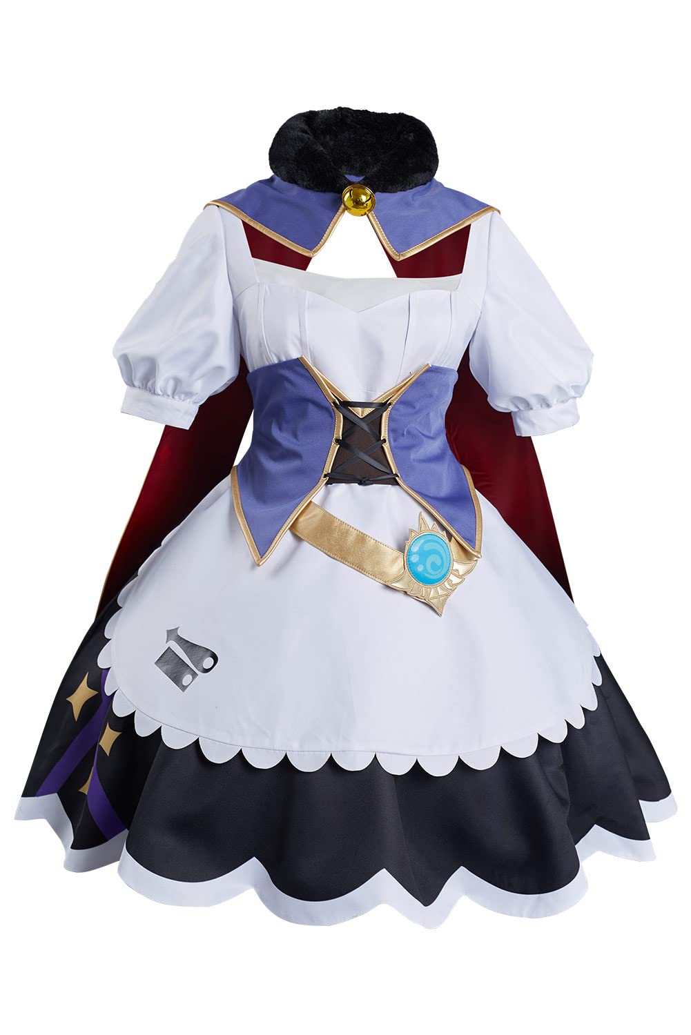 Wolancy Genshin Impact Shenhe Cosplay Costume - Cloud Retainer Bodysuit Outfit Uniform Dress Jumpsuit Full Set for Anime Conventions & Halloween Parties