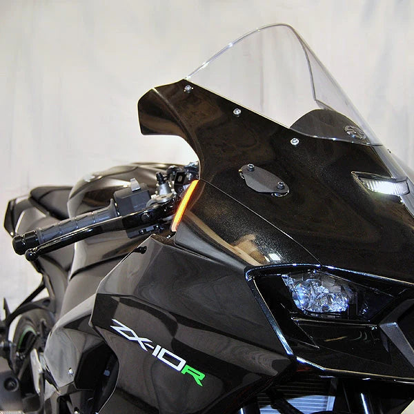 Kawasaki ZX-10R Front Turn Signals LED Lights (2020-Present) - Motorcycle Safety & Style Upgrade for Day & Night Riding
