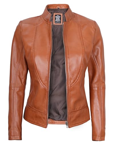 Amy - Brown Womens Leather Jacket