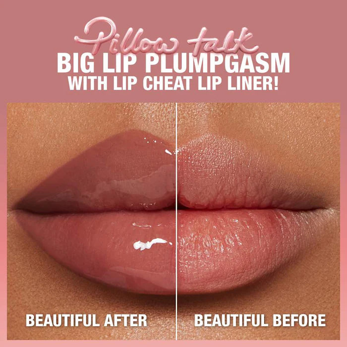 Charlotte Tilbury Pillow Talk™ Big Lip Plumpgasm Volumizing Lip Gloss - Hydrating Plumping Lip Gloss for Fuller Lips, Vegan & Cruelty-Free - Perfect for Date Night, Parties & Everyday Glam