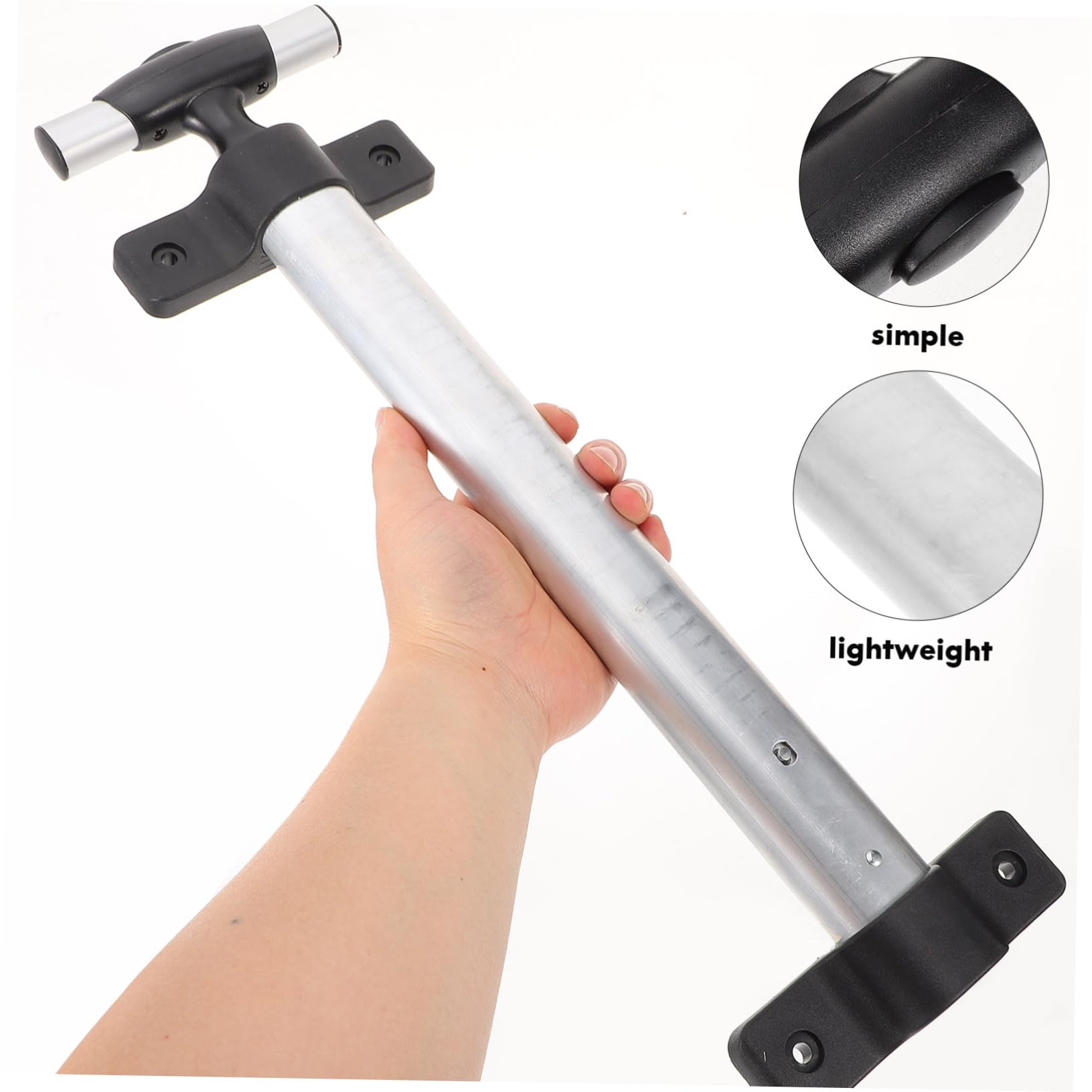 BESPORTBLE 4-Piece Aluminum Luggage Handle Replacement Set - Durable Trolley Case Pull Handle for Travel Suitcases (Ideal for Business Trips, Vacations & Airport Use)