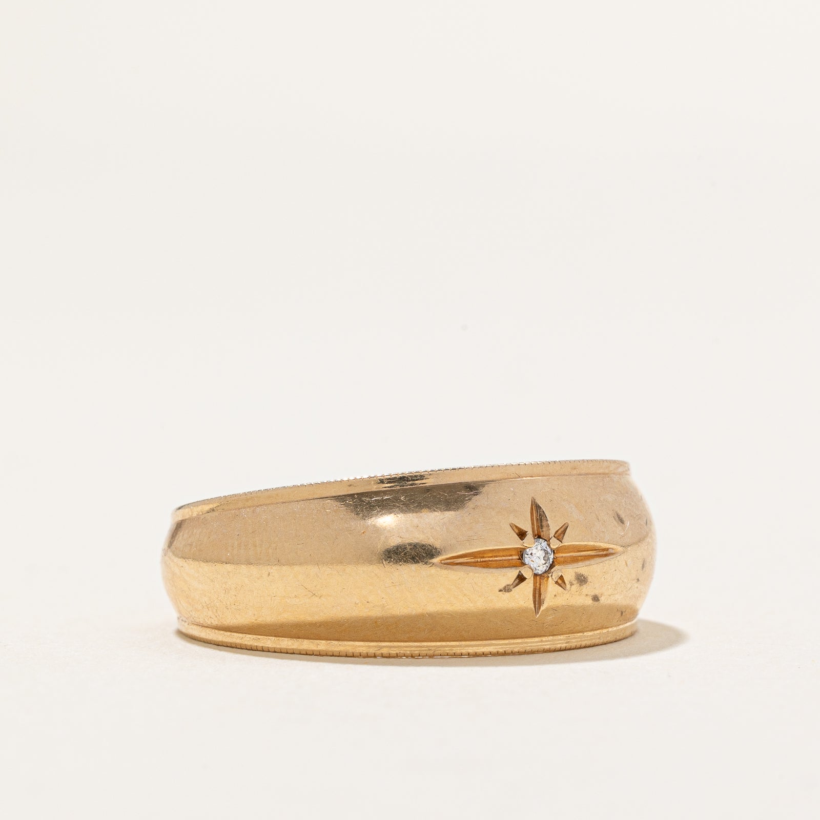 0.02ct Star Set Diamond Wedding Band Ring - Size 8.5 | Elegant Promise & Anniversary Jewelry Gift for Her | Perfect for Engagement, Proposal & Special Occasions