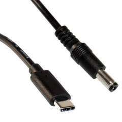 2.1mm Male to USB C Cable 30cm - Fast Charging & Data Sync for Smartphones, Tablets, Laptops - Perfect for Home, Office & Travel Use