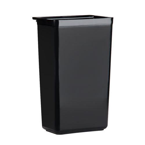 BarConic® 3-Tier Rolling Utility Cart - Black Plastic Serving Cart for Restaurants, Bars, and Home Kitchen Organization