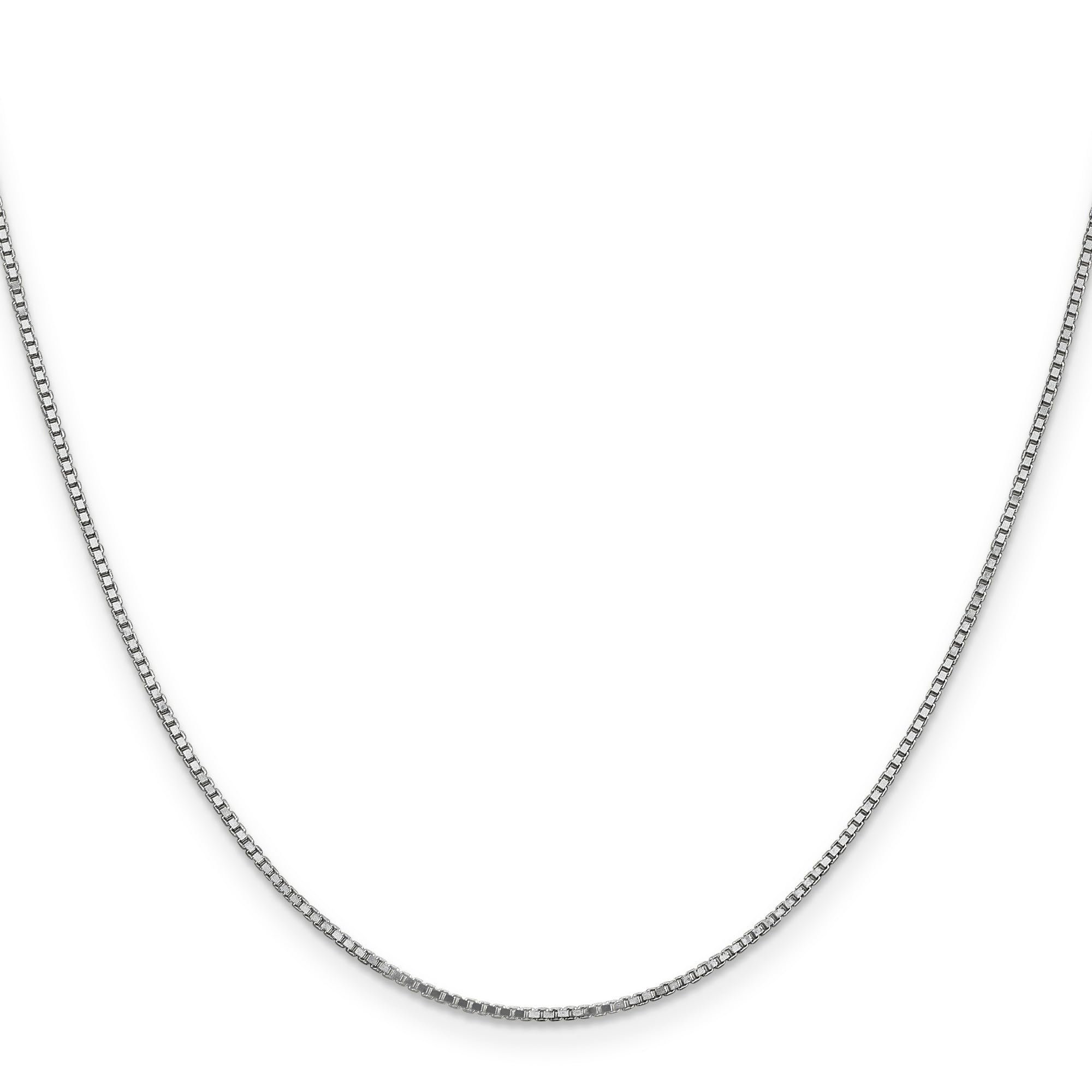 14K White Gold Classic Box Chain Necklace, Bracelet or Anklet - Elegant Jewelry for Women, Gift for Her, Wedding, Anniversary & Everyday Wear
