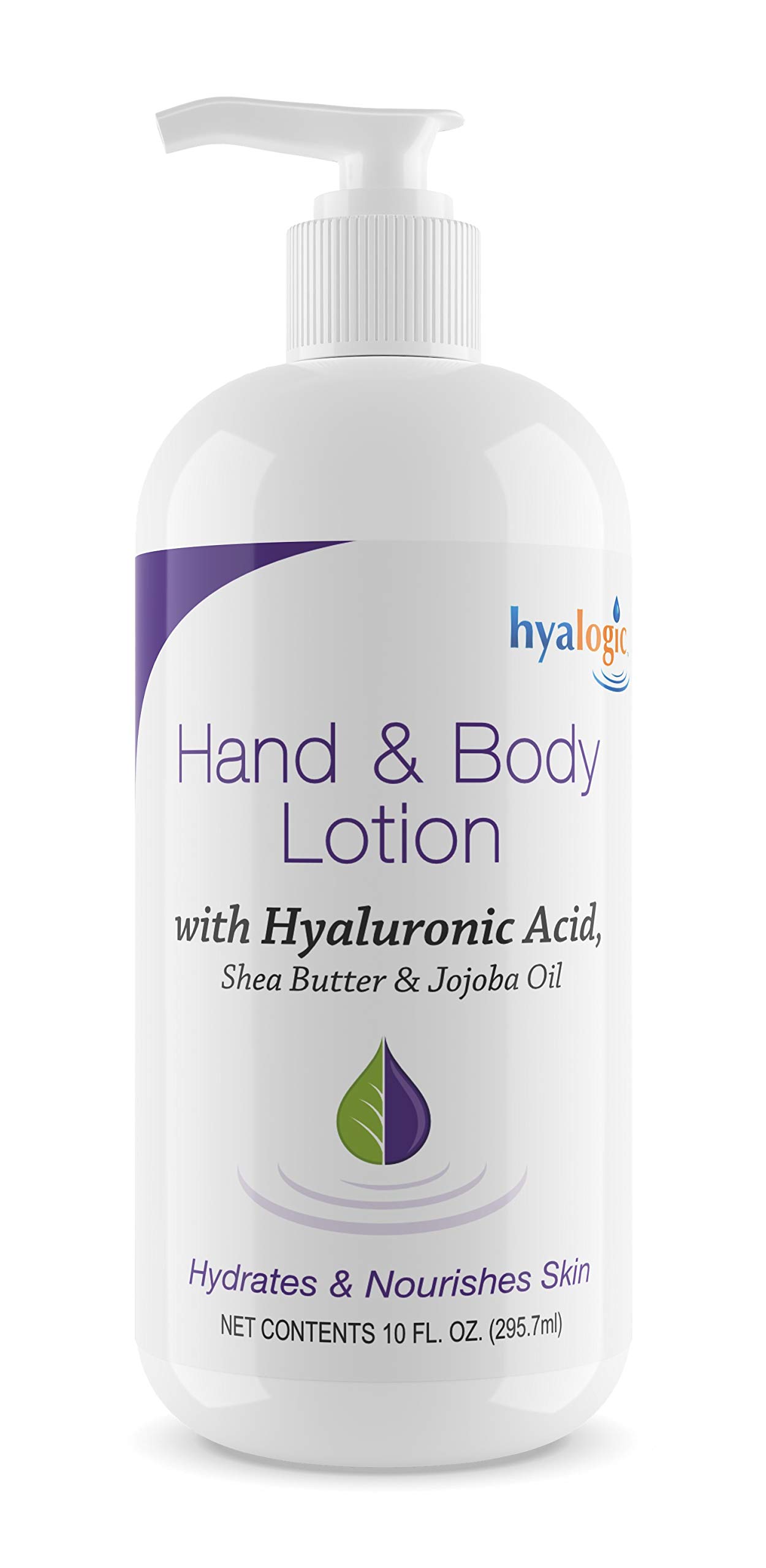 Hyalogic Episilk Hyaluronic Acid Hand & Body Lotion with Shea Butter & Jojoba Oil - 10oz Moisturizing Skin Care for Dry Skin - Perfect for Daily Hydration & After-Shower Use for Men & Women