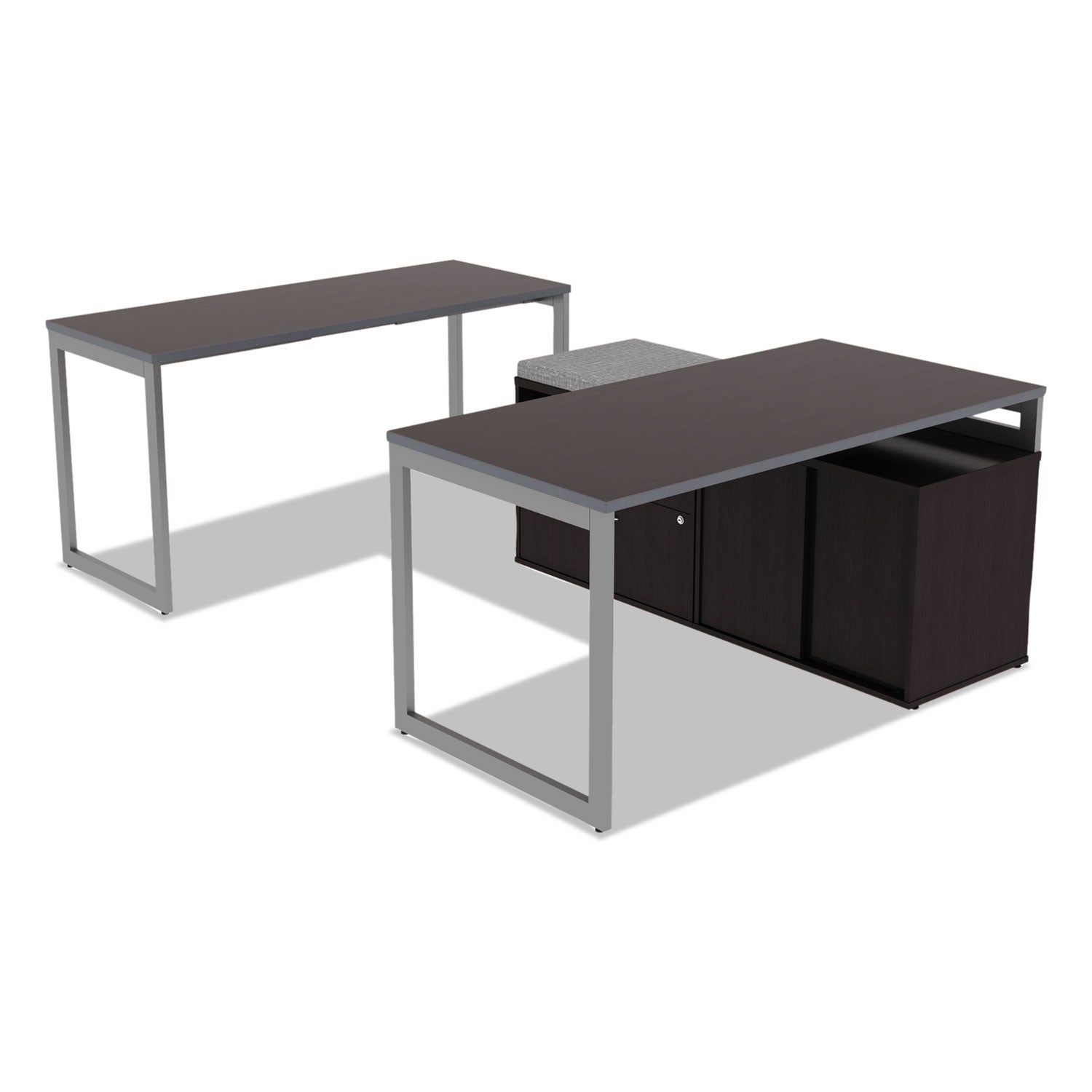 Alera Open Office Adjustable O-Leg Desk Base - 47.25