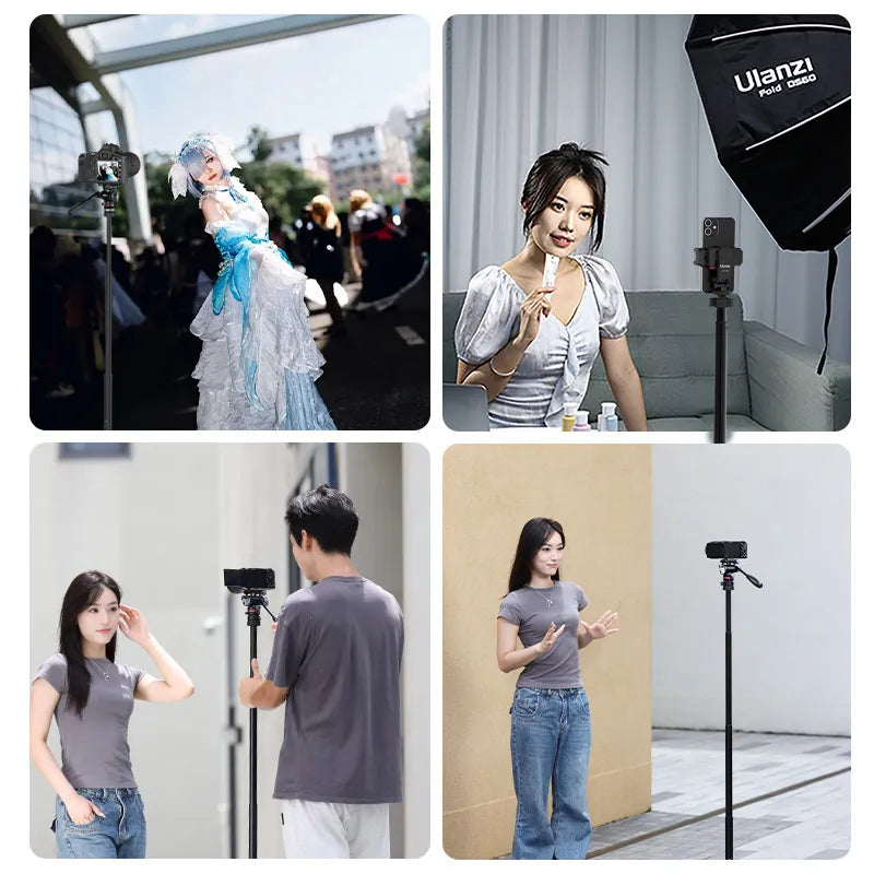 Ulanzi AT-03 Professional Portable Tripod with Dolly Kit - Perfect for Vlogging, Photography, and Video Shooting On-The-Go