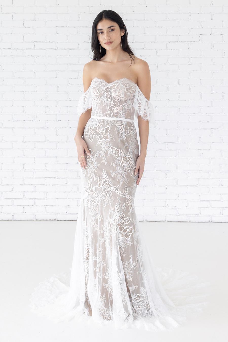 Willowby by Watters Mila Wedding Dress - Elegant Lace Bridal Gown for Beach, Garden & Destination Weddings