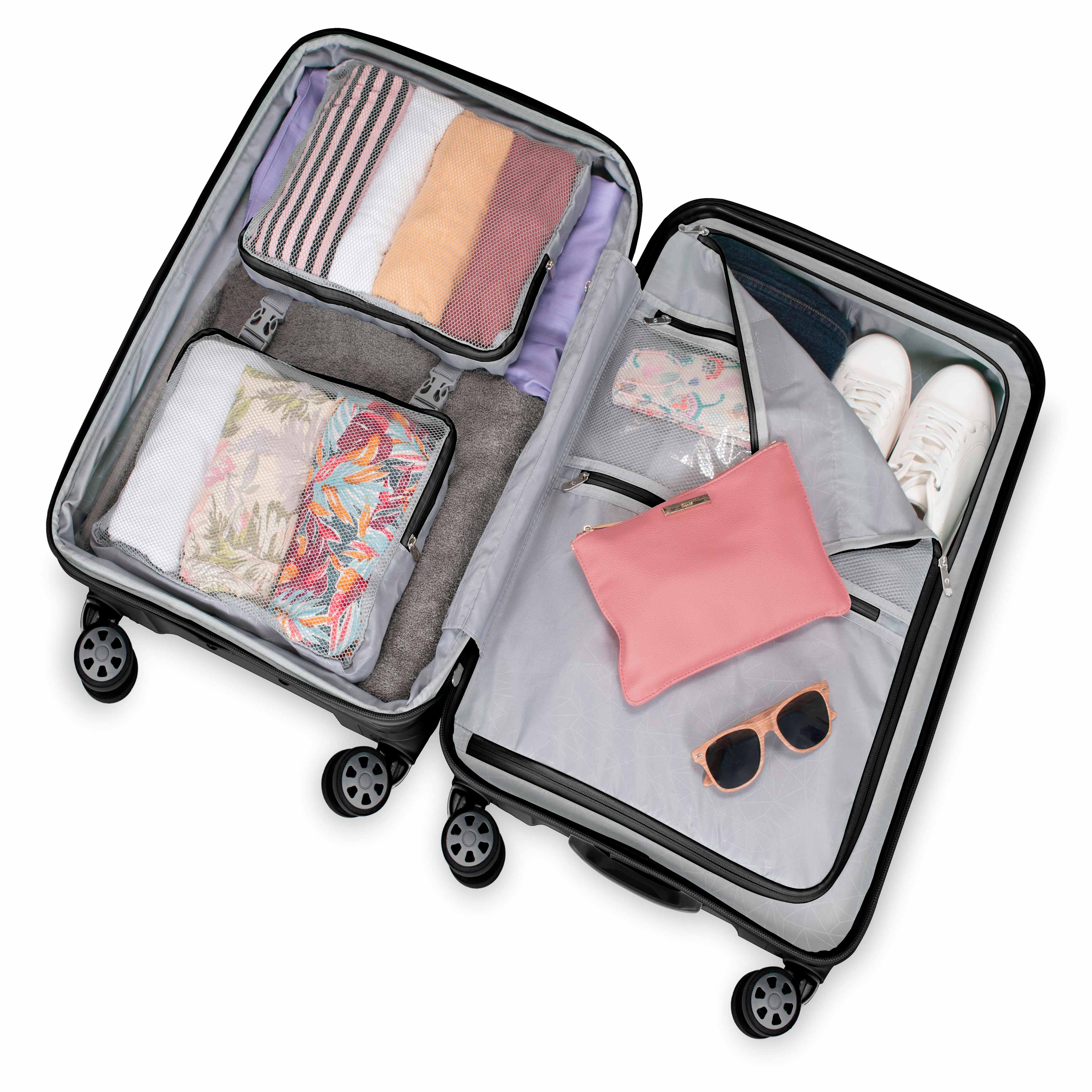 Pagosa Medium Checked Luggage - Lightweight Durable Suitcase for Travel, Business & Vacation - Spinner Wheels & TSA Lock - Perfect for Airplane Carry-On & Road Trips