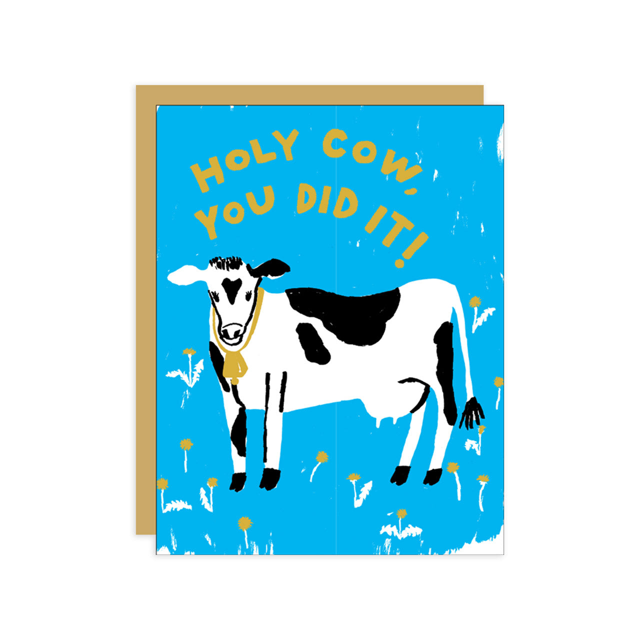 Funny Holy Cow Greeting Card - Unique Cow-Themed Birthday & Thank You Cards - Perfect for Farm Lovers, Cow Enthusiasts & Humor Gifts