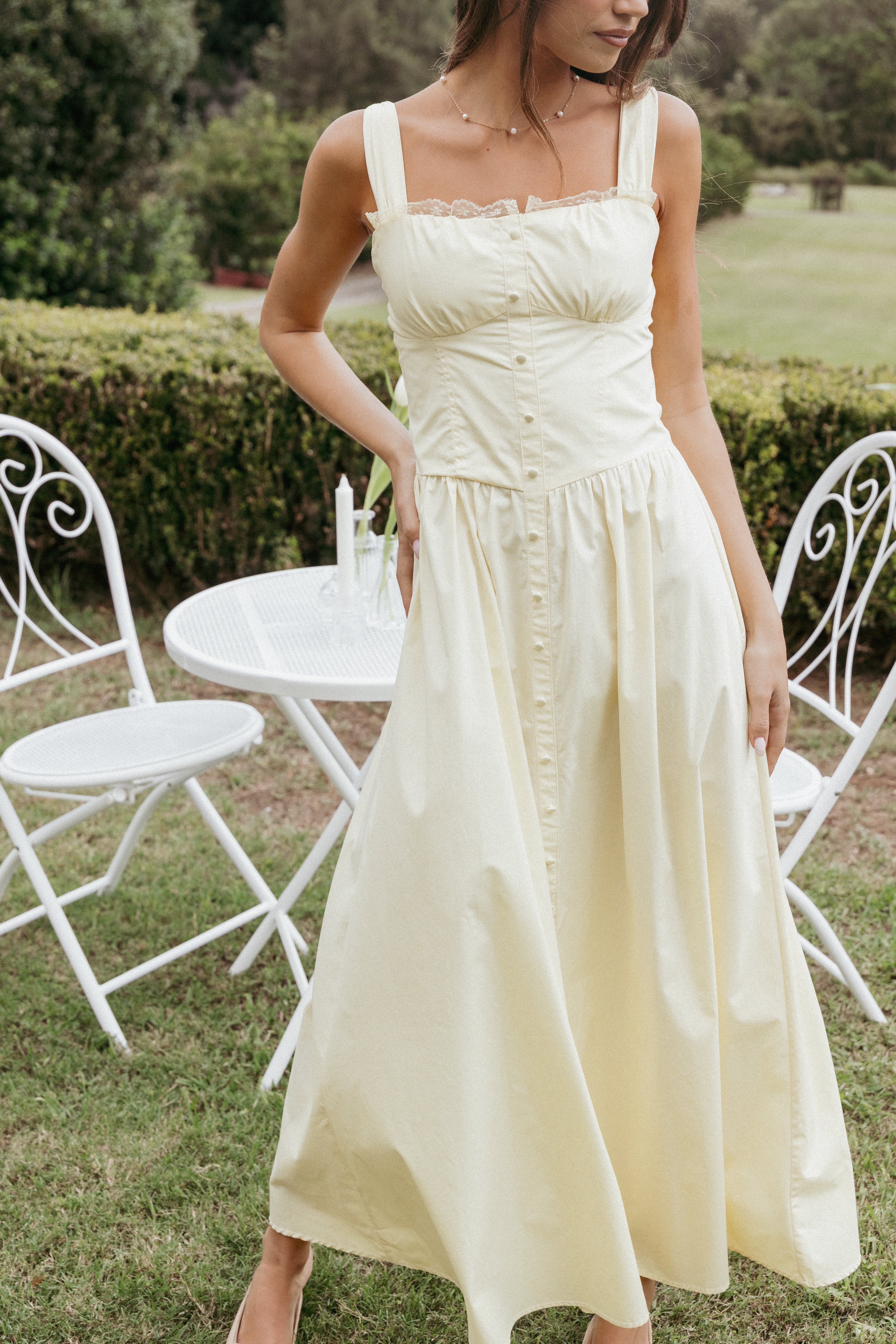 Bellus Women's Maxi Dress in Yellow - Flowy Summer Beach Dress for Vacation, Party & Casual Wear