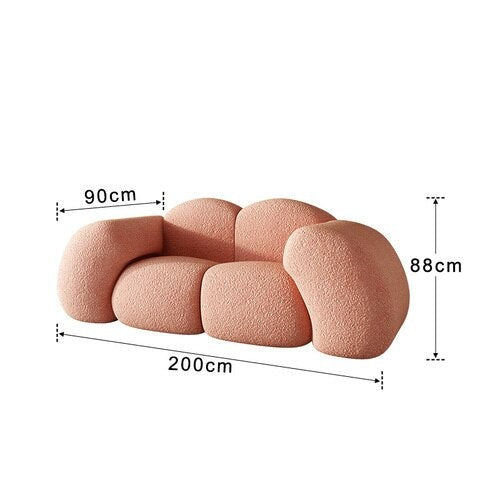 Cloud Shaped Sofa - Ultra Soft Lounge Chair for Living Room, Bedroom & Nursery | Perfect for Relaxing, Reading & Napping