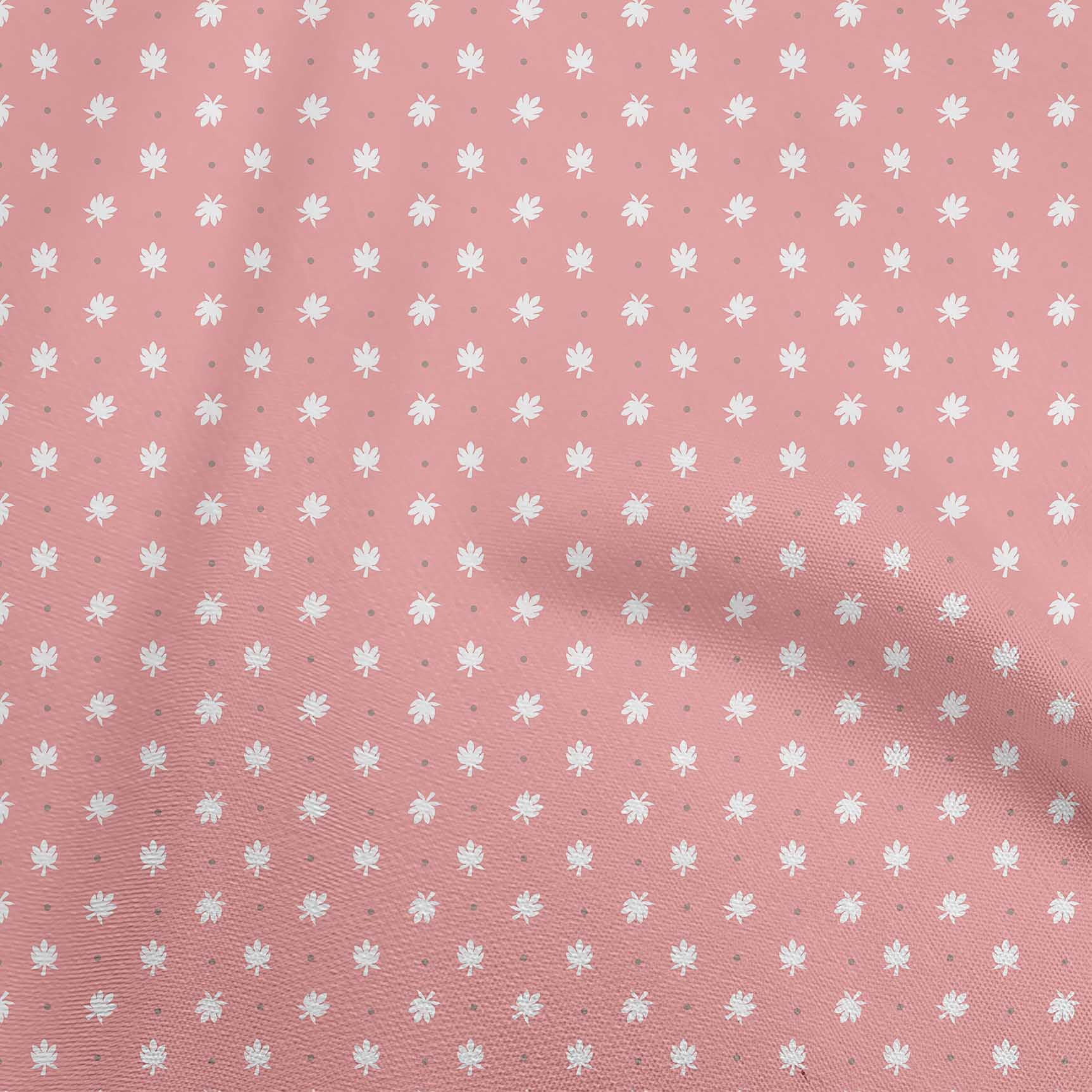oneOone Cotton Silk Light Pink Abstract Floral Print Fabric by The Yard - 42 Inch Wide Dress Material for Summer Dresses, Blouses & DIY Sewing Projects