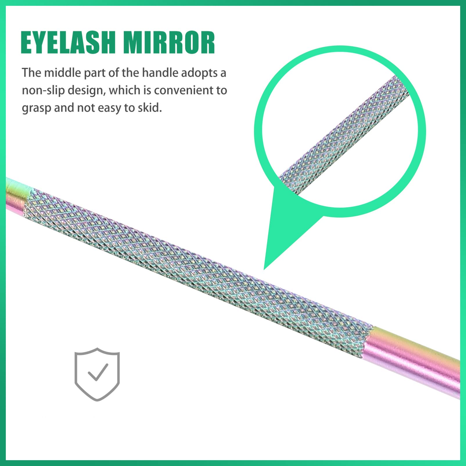 Portable Makeup Mirror with Magnifier - 360° Adjustable Inspection Mirror for Eyelash Extensions, Salon & Home Use | Professional Cosmetic Tool with LED Light for Perfect Makeup Application