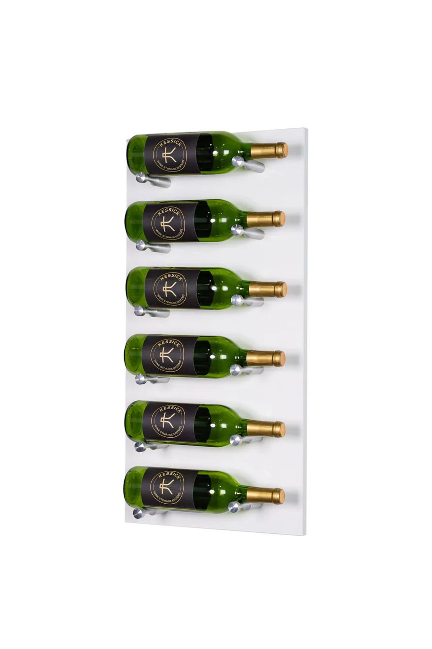 Kessick Wine as Art 14x28 Inch Vertical High Gloss Wall Mounted Wine Rack - Modern Home Decor for Kitchen, Dining Room & Wine Cellar Organization