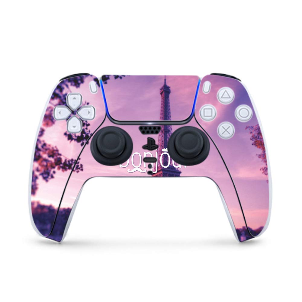 MightySkins PS5 Controller Skin - Bonjour Design | Protective Vinyl Decal Wrap for PlayStation 5 | Durable, Customizable & Easy to Apply | Made in USA | Perfect for Gaming Protection & Personalization