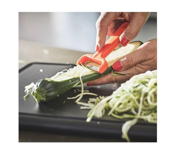Premium Vegetable Cutters Set of 2 - Bright Yellow & Orange Stainless Steel Kitchen Tools for Slicing, Dicing & Chopping - Perfect for Meal Prep, Salad Making & Healthy Cooking