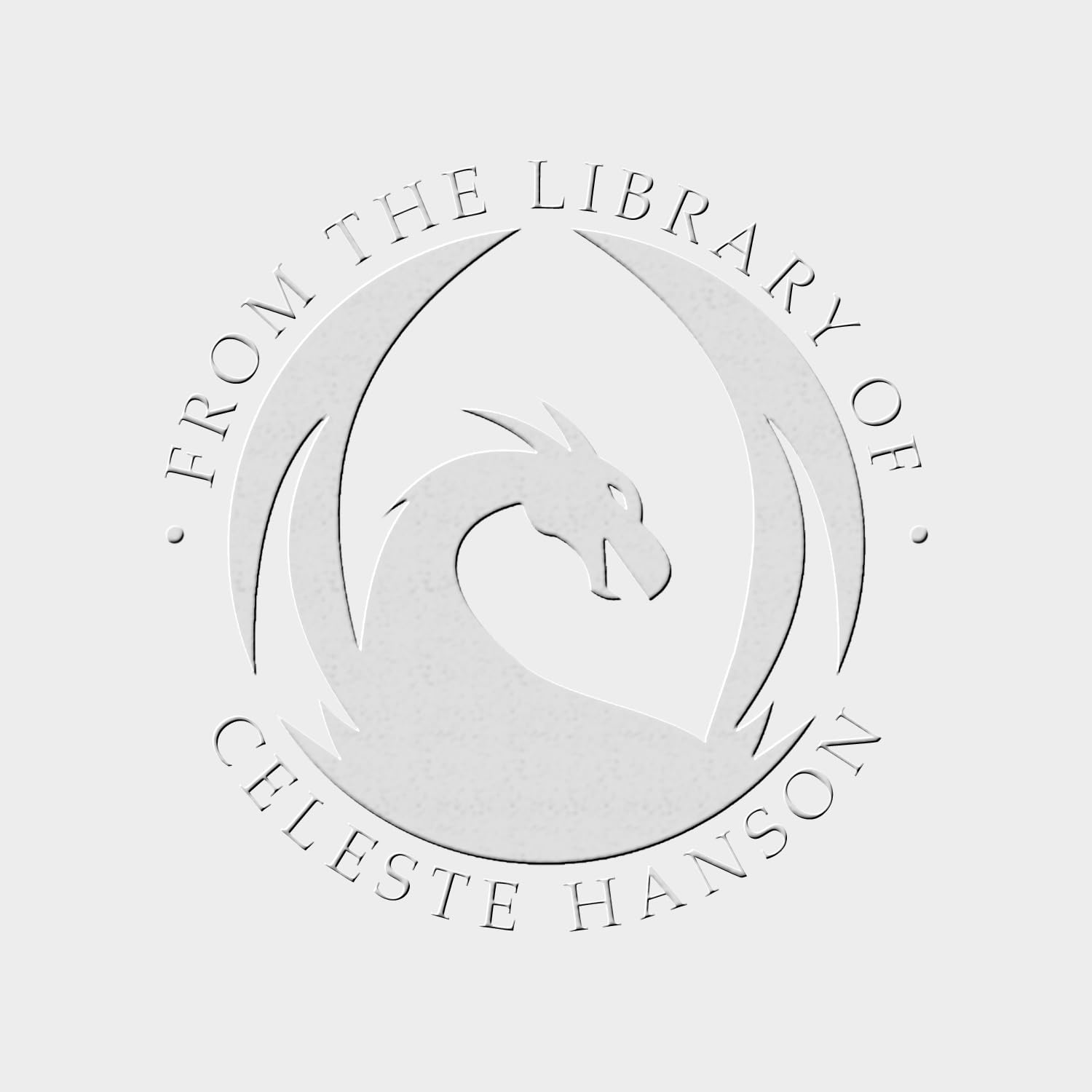Custom Game of Thrones Book Embosser - Personalized Dragon Stamp for Fantasy Novels, Lord of the Rings & Harry Potter - Unique Gift for Book Lovers - Perfect for Personalizing Hardcover Books & Leather Journals