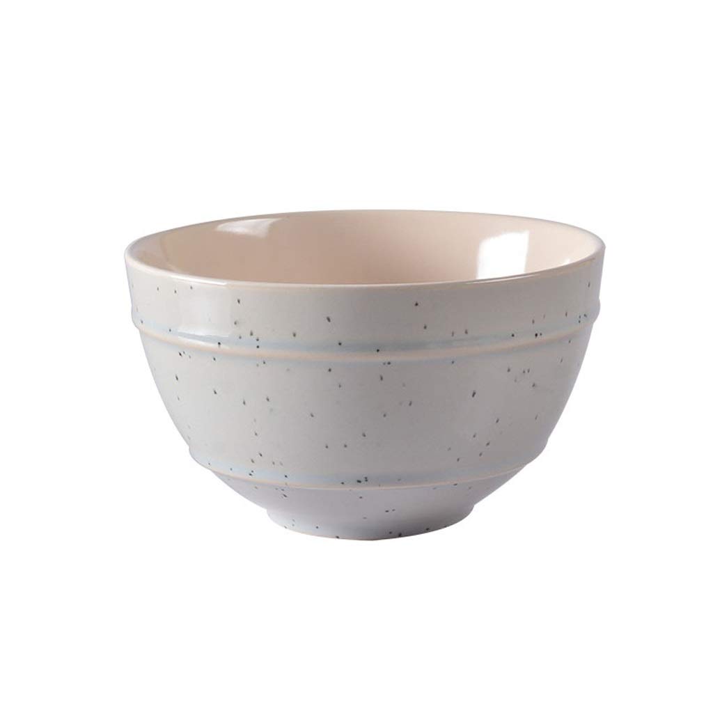 Premium Ceramic Bowl Set - Stackable, Microwave & Dishwasher Safe for Cereal, Salad & Pasta - Heat/Cold Resistant - Grey White