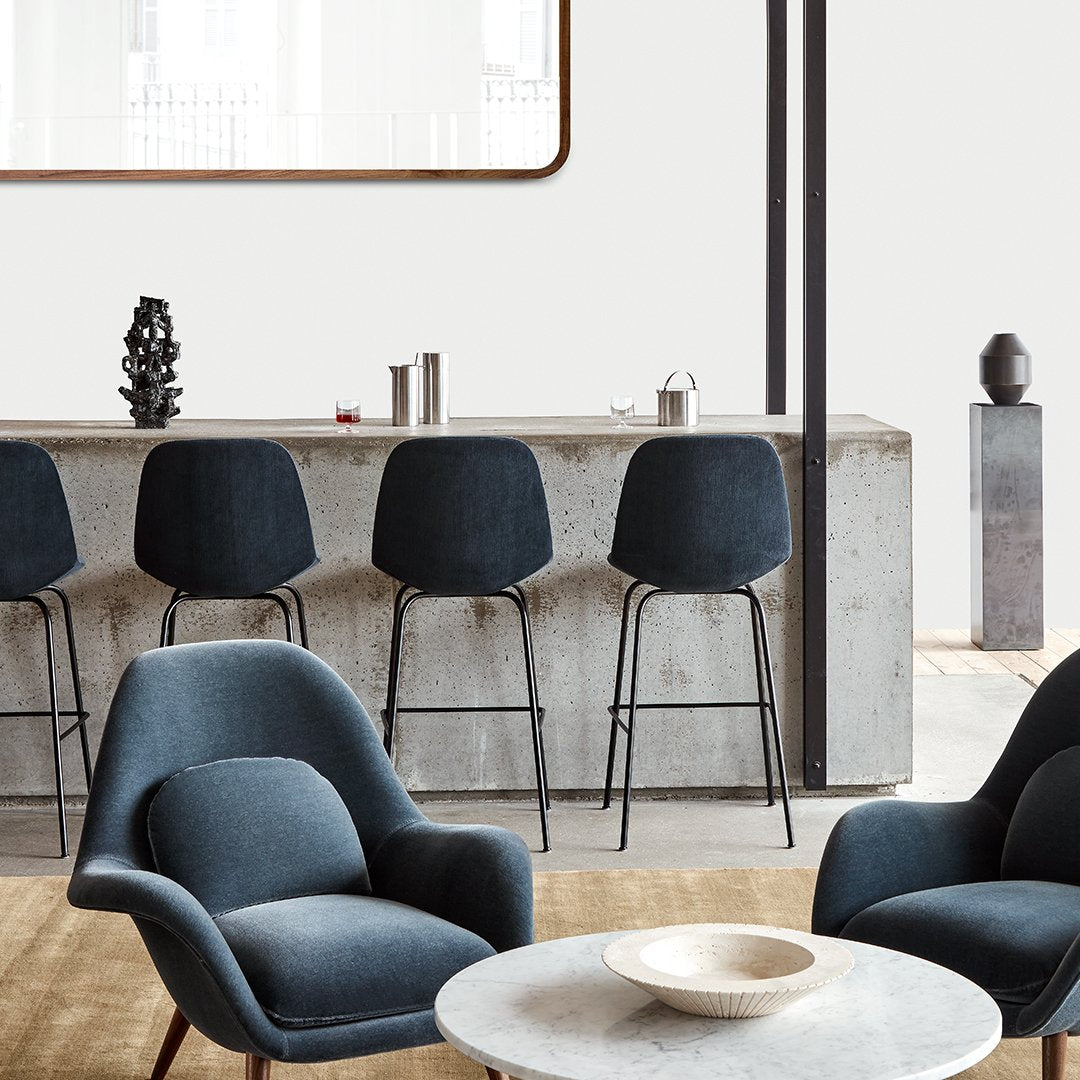 Erik Jørgensen Eyes Bar Stool - Modern Scandinavian Bar Height Chair for Kitchen Island, Home Bar & Dining Counter - Perfect for Contemporary Interiors