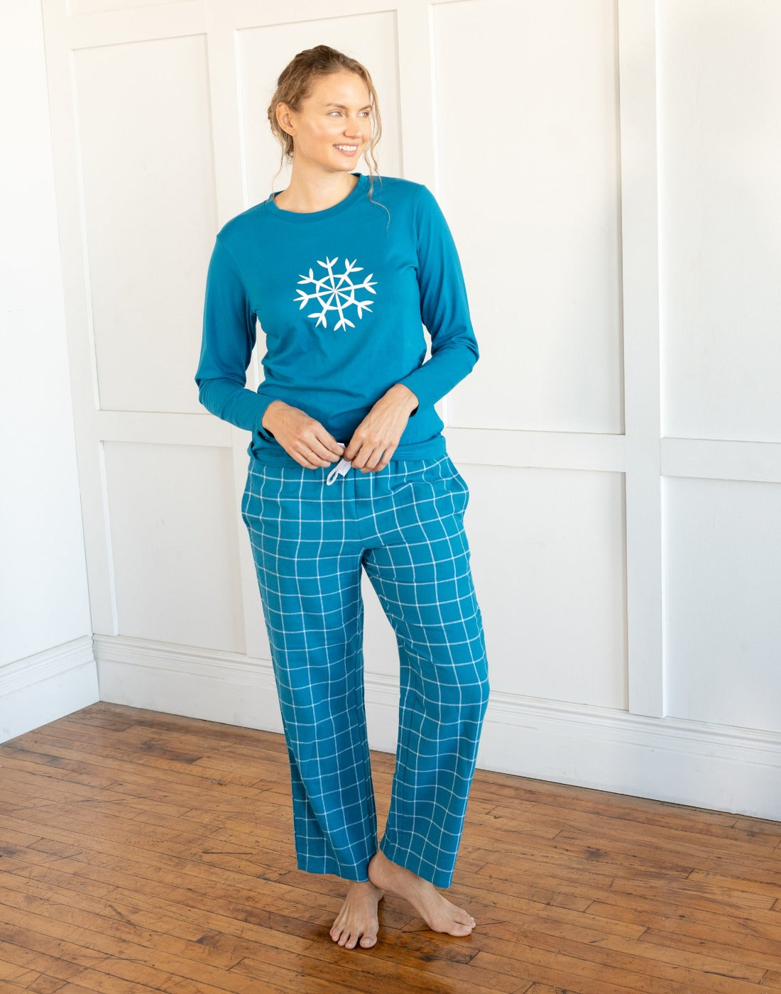 Women's Soft Flannel Pajama Sets - Cozy Print Sleepwear for Winter Nights - Perfect for Lounging, Sleeping & Holiday Gifts