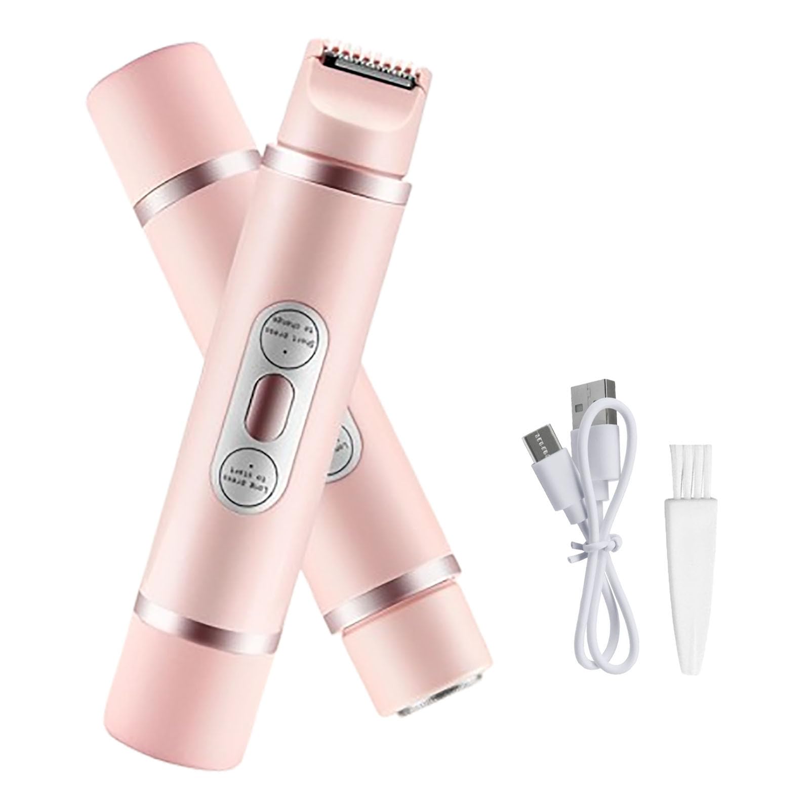 2-in-1 Electric Lady Shaver & Bikini Trimmer for Women - Pink Galaxy Rechargeable Razor | Smooth Hair Removal for Legs, Underarms & Bikini Line | Gentle & Painless Shaving for Sensitive Skin